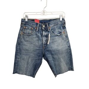 Levis 501 Raw Hem Bermuda Modest Beach Vacation Western Festival‎ Short 28